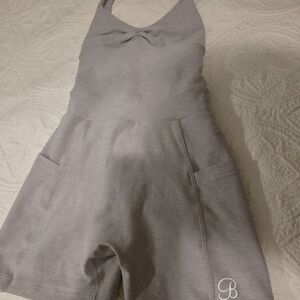 Bombshell Sportswear Gray Jumpsuit